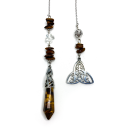 Pendulum- Tiger Eye Triquetra- I4
