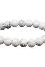 Bracelet- Howlite- 8mm