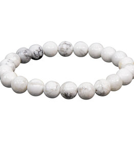 Bracelet- Howlite- 8mm