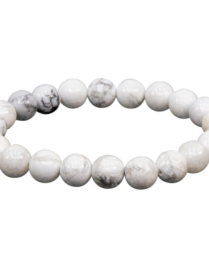 Bracelet- Howlite- 8mm