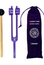 Weighted Tuning Fork– Crown Chakra with Bag- C- TF