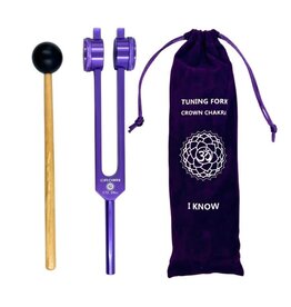 Weighted Tuning Fork– Crown Chakra with Bag- C- TF