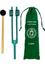 Weighted Tuning Fork– Heart Chakra with Bag- H- TF