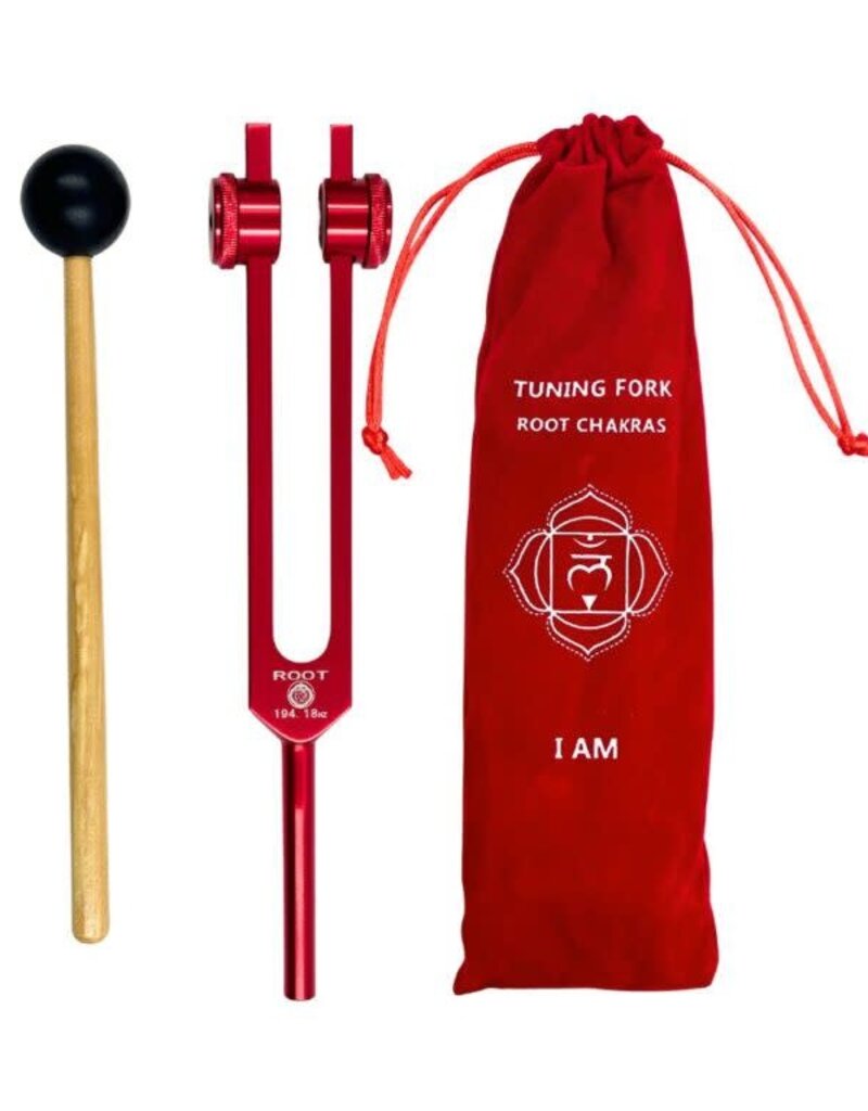 Weighted Tuning Fork– Root Chakra with Bag - R- TF