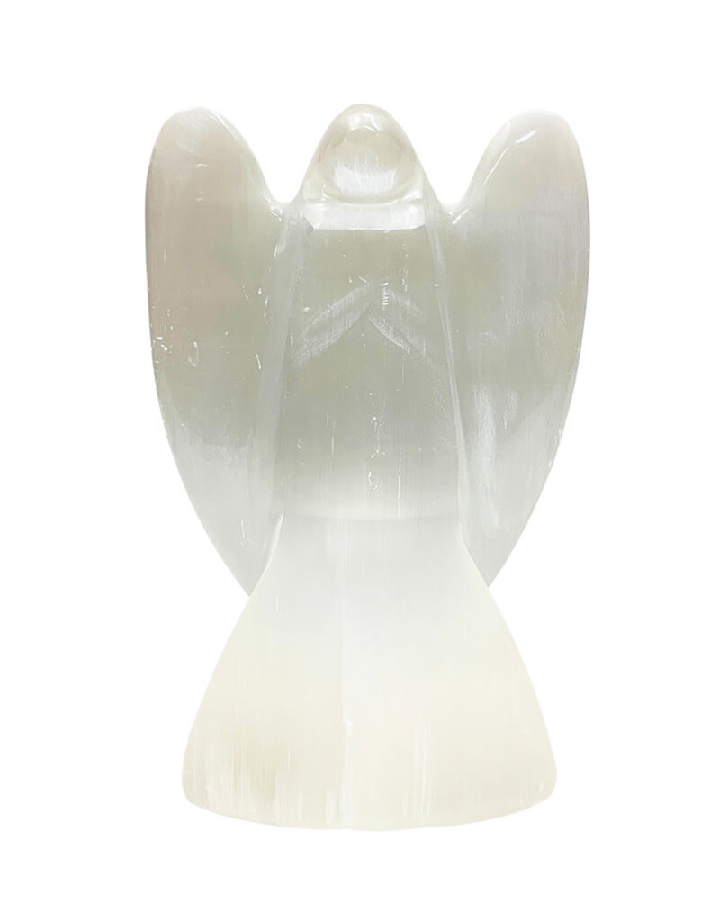 Selenite Angel Lamp