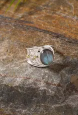 Labradorite Artisan Ring- Sterling Silver