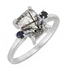 Rutile Quartz Bohemian Ring