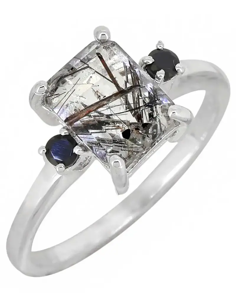 Rutile Quartz Bohemian Ring