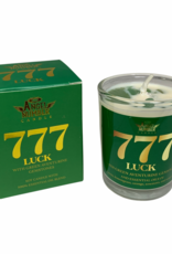 Angel Number Candle Luck 777, Green Aventurine- 6944LU