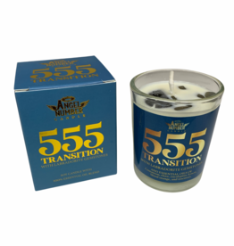 Angel Number Candle Transition 555 with Labradorite