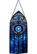 Evil Eye Glass Suncatcher Cathedral- 8 inch