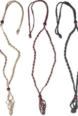 Hemp Necklace for Tumbled Stones