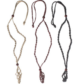 Hemp Necklace for Tumbled Stones