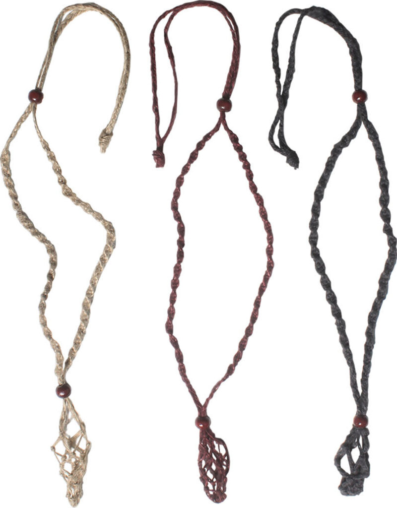 Hemp Necklace for Tumbled Stones