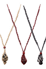 Hemp Necklace for Tumbled Stones