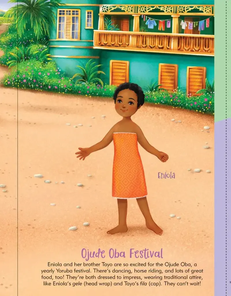 Sticker Doll Dressup Book- Aross the Globe