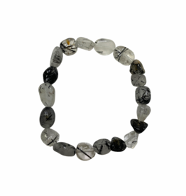 Bracelet- Tourmalated Quartz Free Form- B35TQZ