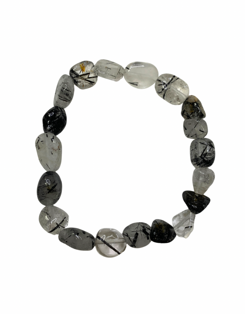 Bracelet- Tourmalated Quartz Free Form- B35TQZ