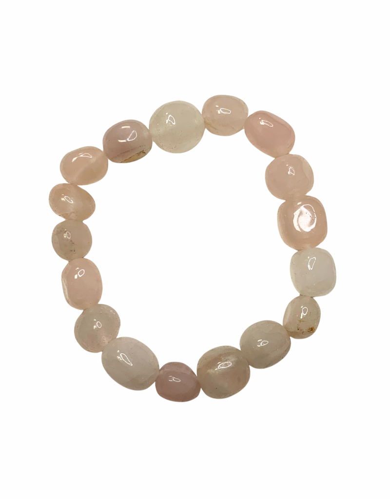 Rose Quartz Tumbled Stone Bracelet
