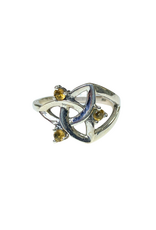 Citrine Eternal Knot Ring- Size 7- R9737