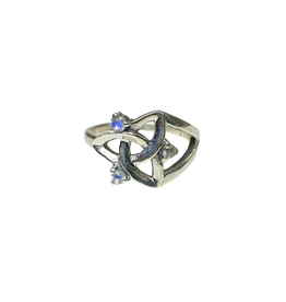 Rainbow Moonstone Eternal Knot