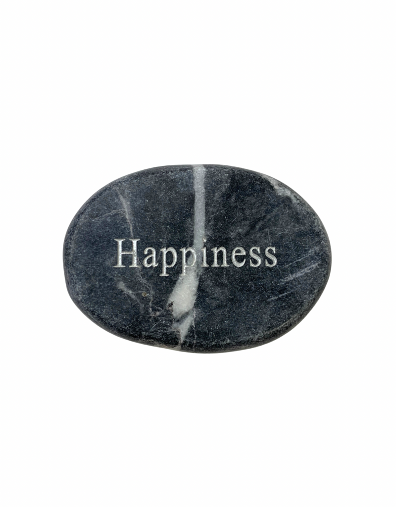 Happiness Serenity Word Stone