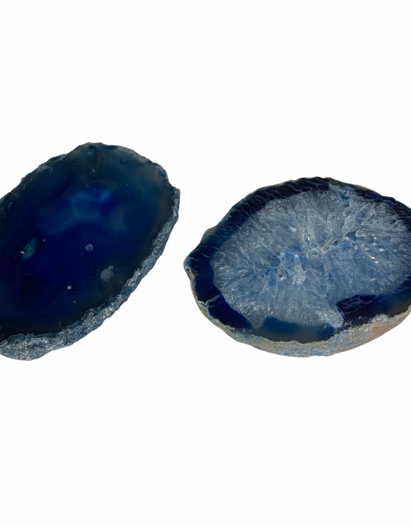 Agate Incense Holder- Blue