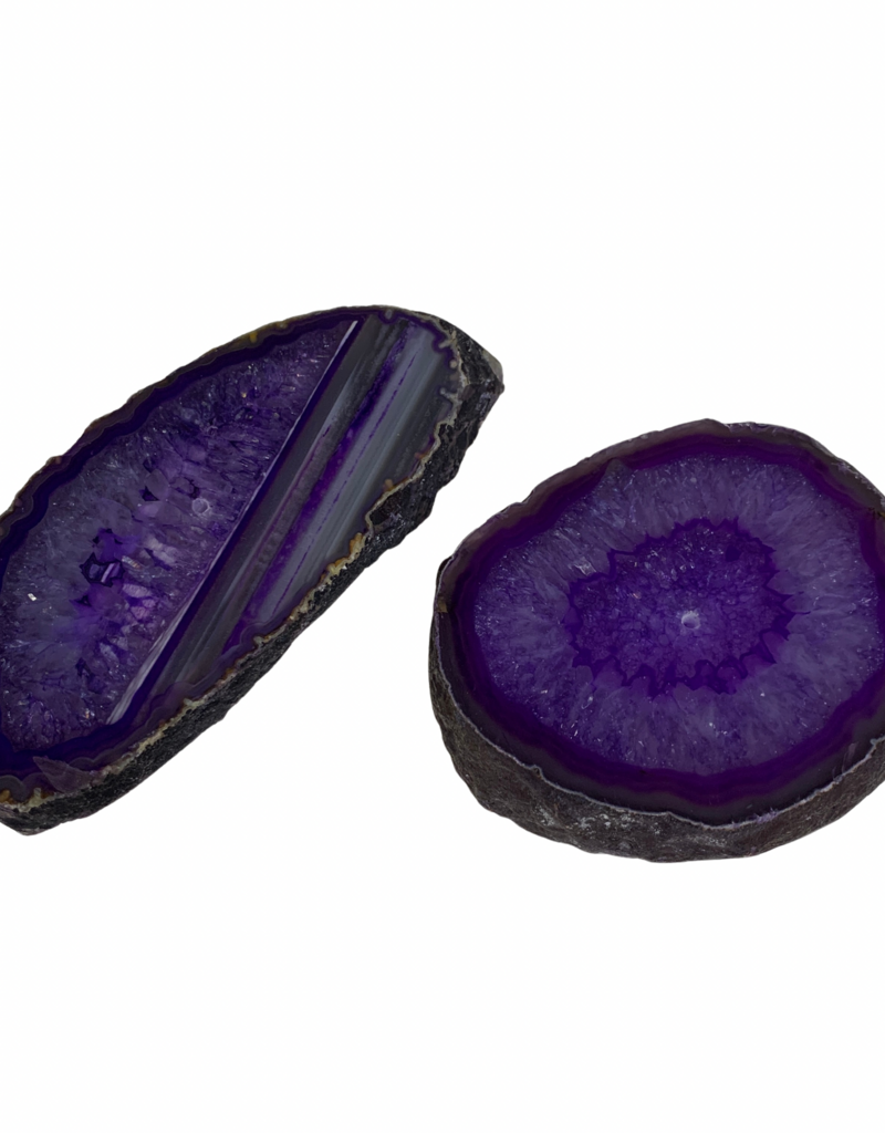 Agate Incense Holder- Purple- 5067PU