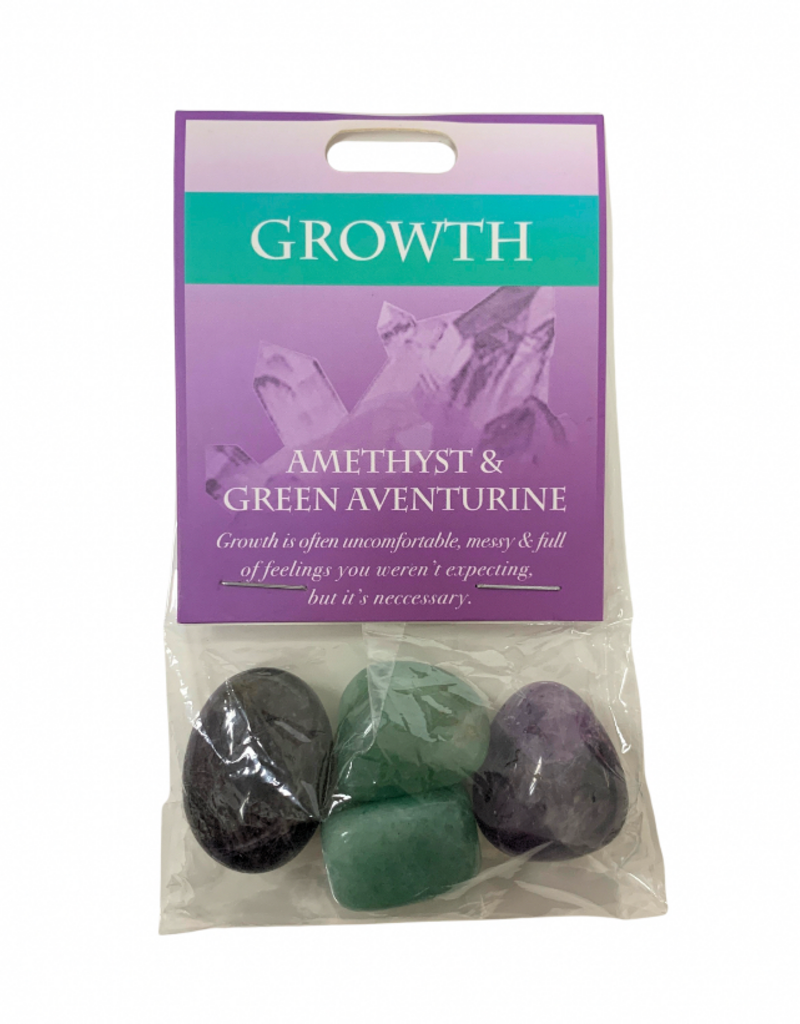 Gemstone Set- Growth- Amethyst,  Green Aventurine