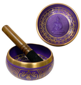 Hand Painted Violet Singing Bowl