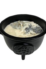 New Beginning Candle Cauldron, Clear Quartz, 4.5 inch- 6951NB