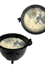 New Beginning Candle Cauldron, Clear Quartz, 4.5 inch- 6951NB