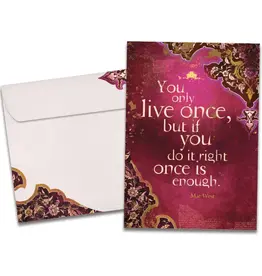 Birthday Card - You Only Live Once - 14168