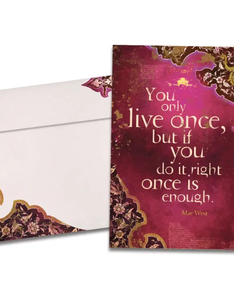 Birthday Card - You Only Live Once - 14168