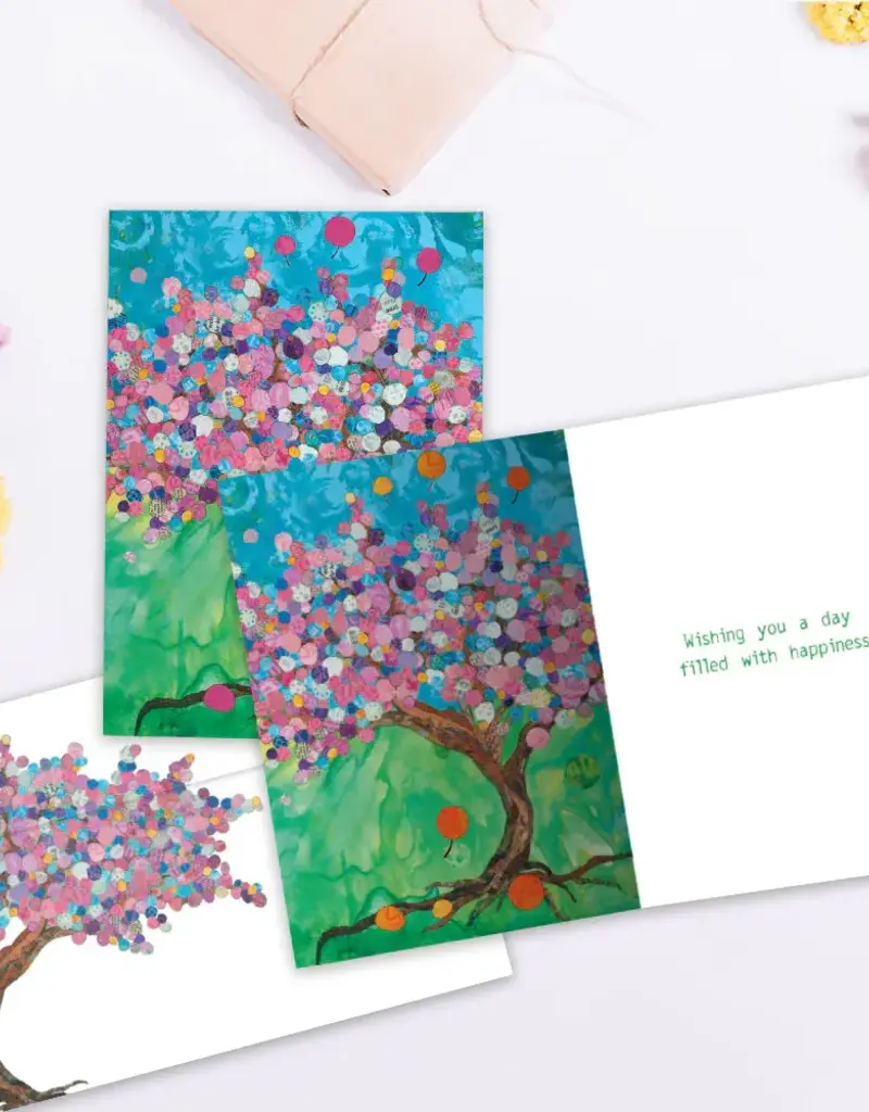 Birthday Card - Balloon Tree - 17797