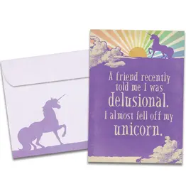 Birthday Card - Fell Off Unicorn - 17176