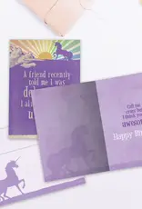 Birthday Card - Fell Off Unicorn - 17176