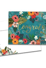 Congratulations Card - Congrats Flowers Vibrant - 19546