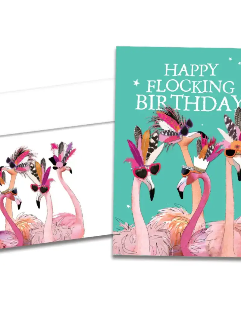 Birthday Card - Flocking Birthday - 19646