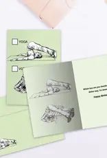 Birthday Card - Yoga or Vodka - 19387