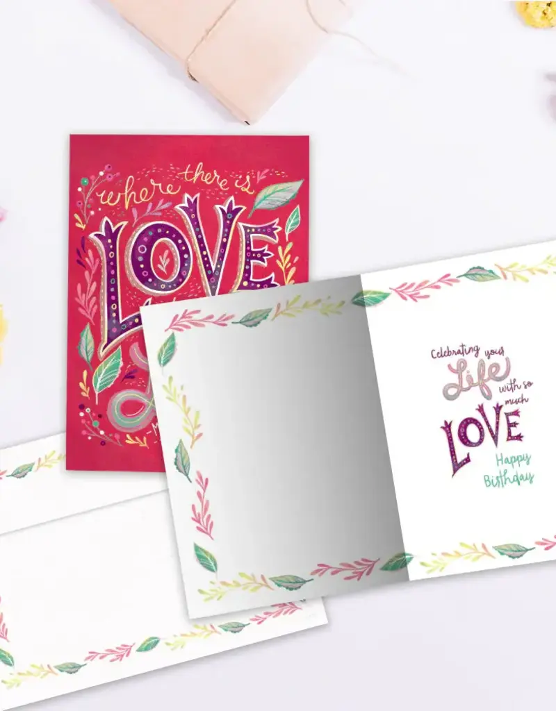 Birthday Card - Love Is Life - 19579