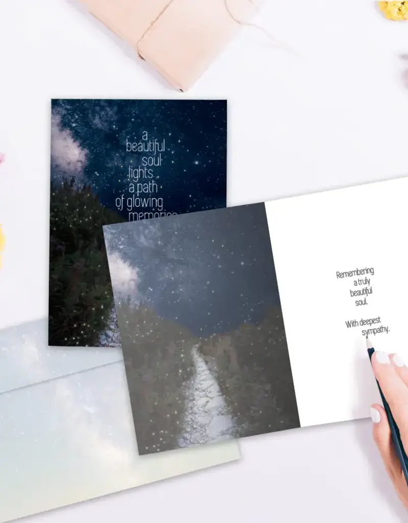 Sympathy Card - Glowing Path - 19655
