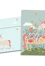Birthday Card - Magical Floral Unicorn - 20658