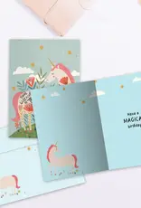 Birthday Card - Magical Floral Unicorn - 20658