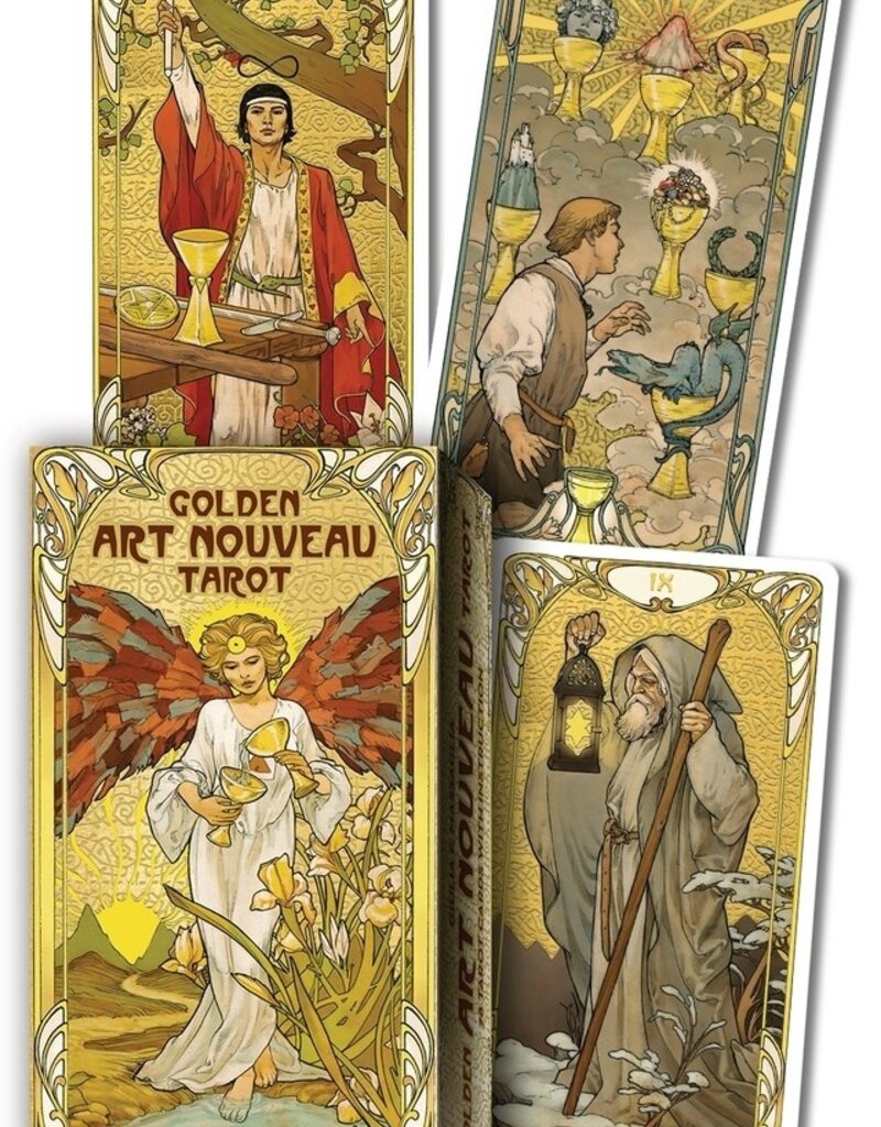Golden Art Nouveau Tarot by Giulia F. Massaglia