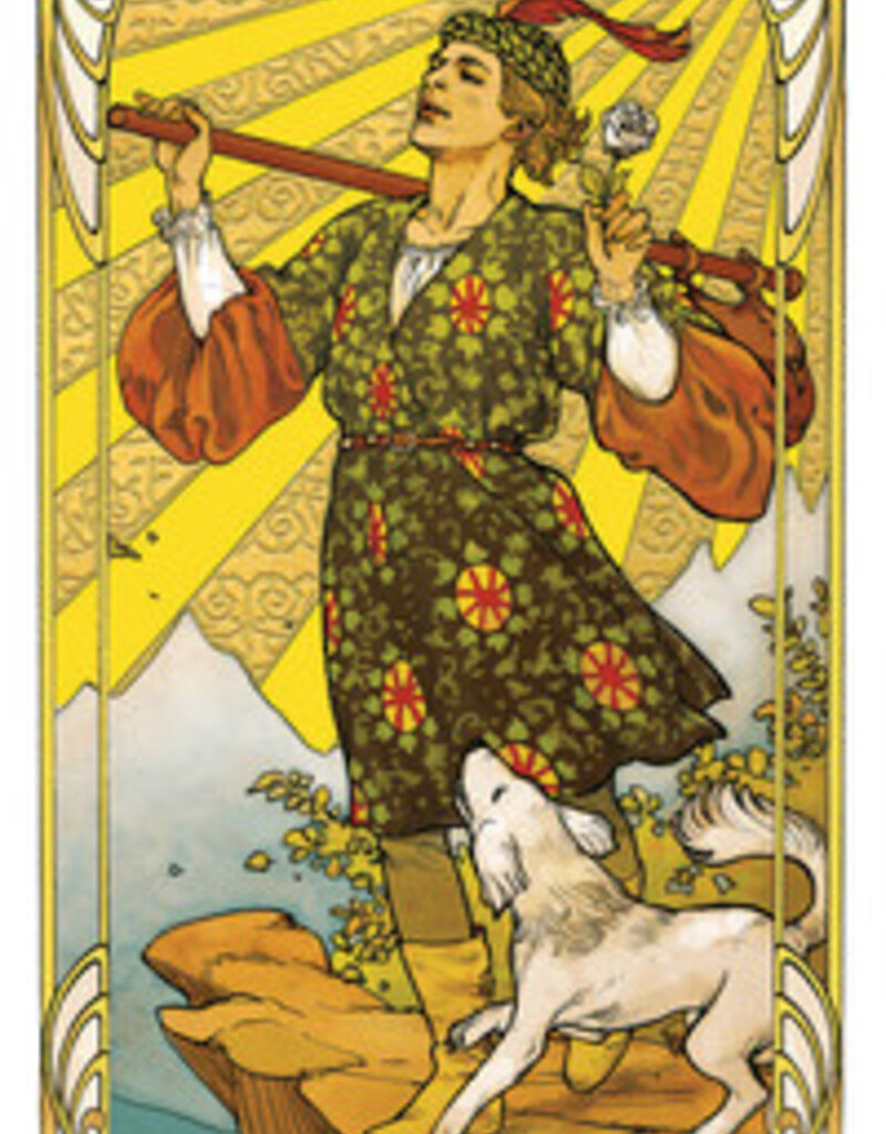 Golden Art Nouveau Tarot by Giulia F. Massaglia