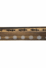 Seven Chakra Mango Wood Box Incense Holder