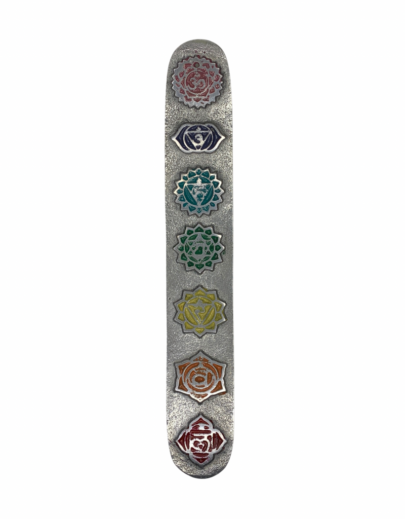 Incense Holder - 7 Chakra, Metal - IBH-CMIB