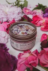 A&R - Love Notes Soy Candle Rose Petals Pink Himalayan Salt Flower - 8 oz