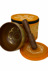 Sacral Chakra Singing Bowl with Silk Case